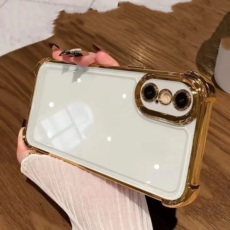 เหมาะสําหรับ iPhone x xs Max xr 7 8 Plus 11 12 Pro 13 Max ถุงลมนิรภัยโปร่งใสสี่มุมเคสโทรศัพท์ TPU รูปที่ 1