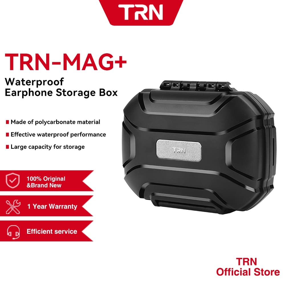 Trn MAG + หูฟังกันน้ํากล่องเก็บวัสดุโพลีคาร์บอเนตสําหรับ TRN KZ QKZ SIMGOT MOONDROP CCA รูปที่ 1
