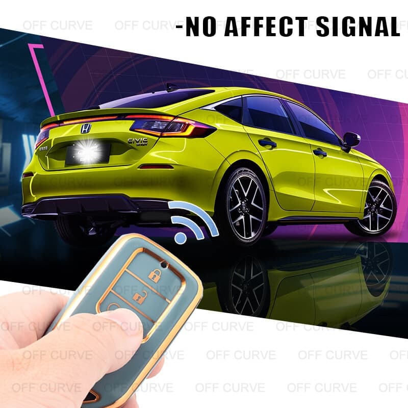 ฝาครอบ TPU เหมาะสําหรับ Honda CRV City Civic FC BRV Accord HRV Jazz Keyless Smart Entry Push Start TPU Remote 2/3/4Button รูปที่ 8
