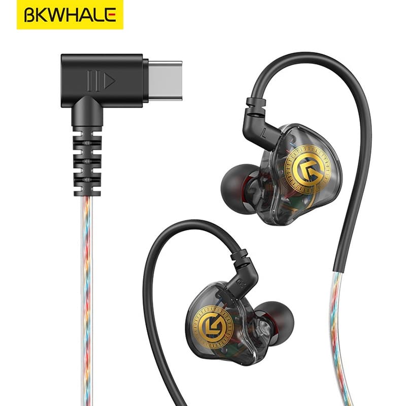 Bkwhale 8D เสียงรอบทิศทางประเภท C DAC หูฟังแบบมีสาย W/ไมโครโฟนหูฟังชนิดใส่ในหูกีฬาชุดหูฟังเกม TP55 รูปที่ 9