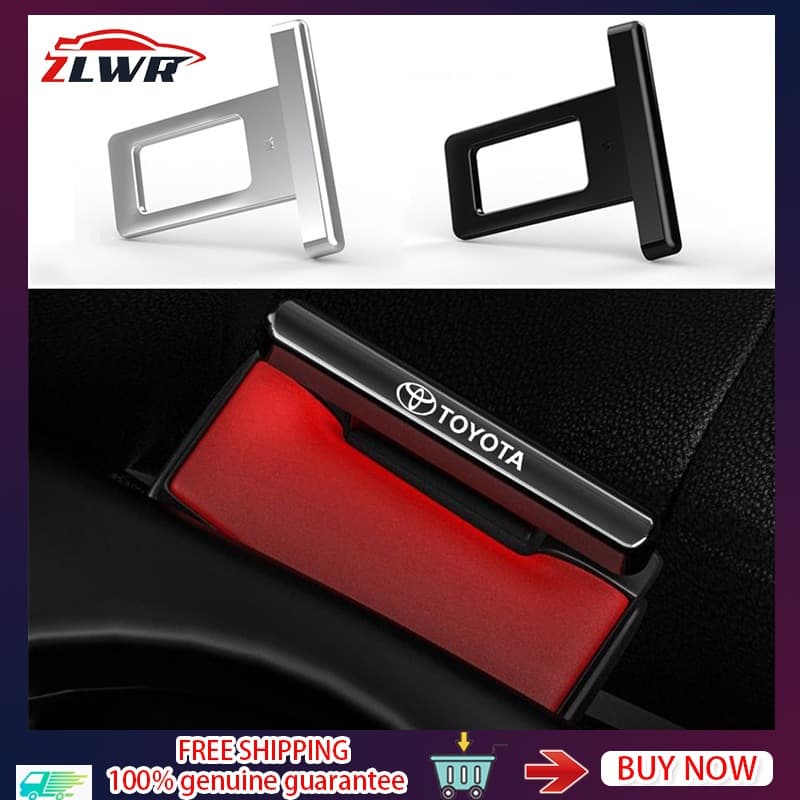 ZLWR Toyota หัวเข็มขัดนิรภัยรถยนต์ มินิ ล่องหน หัวเข็มขัดนิรภัยรถ วัสดุโลหะผสมสังกะสี อุปกรณ์รถ ของแต่งรถ toyota แต่งรถ yaris cross,corolla cross,yaris ativ,Vios,Veloz,Camry รูปที่ 1