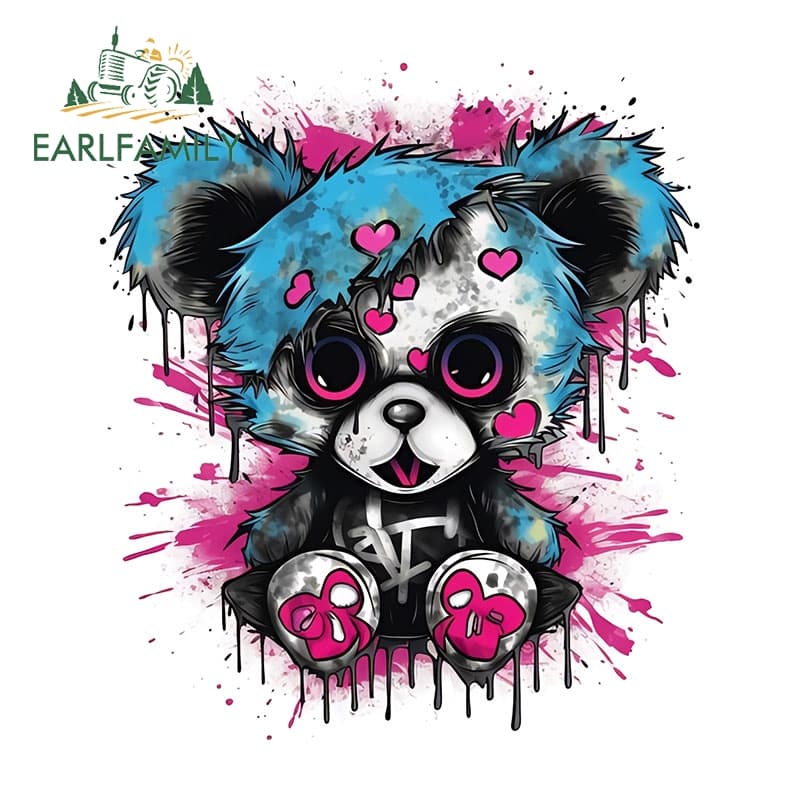 Earlfamily 13 ซม.Burryrickรถสติกเกอร์Creative Scratch-Proofรถเข็นCampervan WindowsไวนิลDecals Fashinableกันน้ําการ์ตูนรถสินค้า รูปที่ 4