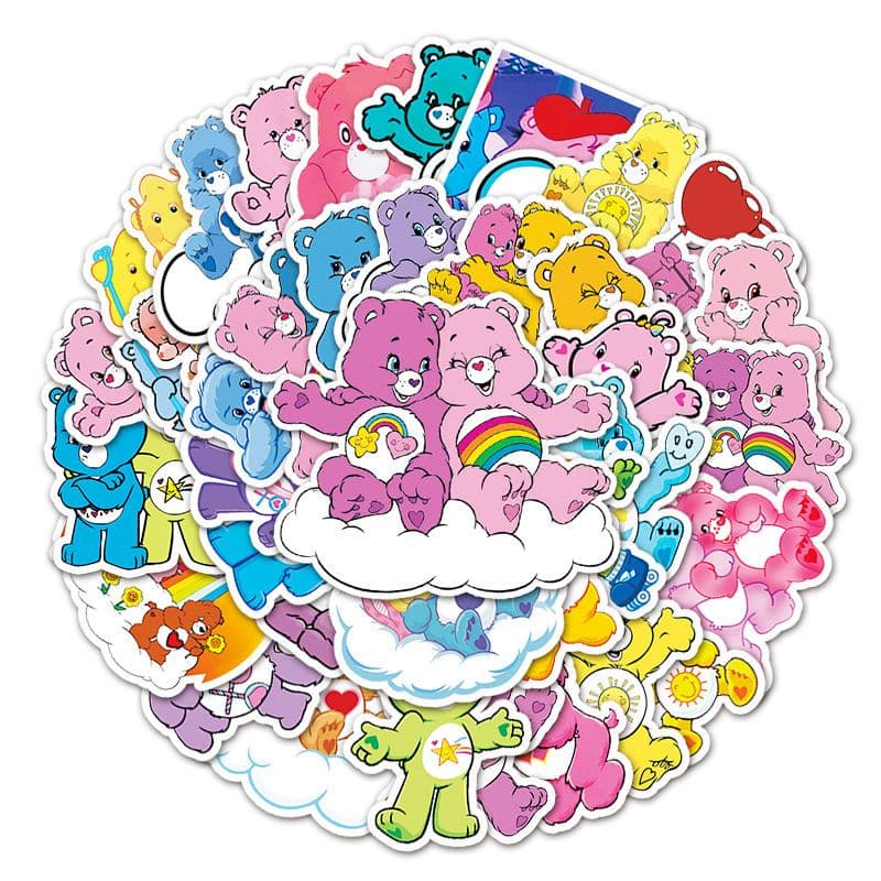 50 ชิ้น Funny Care หมีสติกเกอร์กันน้ํา DIY สําหรับโทรศัพท์แล็ปท็อปรถสติกเกอร์ Creative Home Decal รูปที่ 4