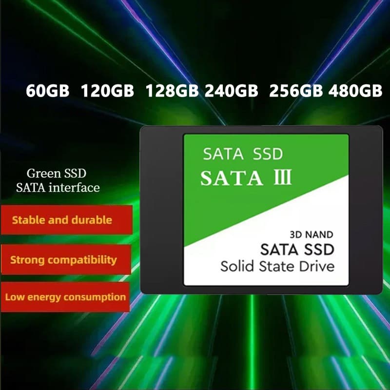 ไดรฟ์ Solid State ความเร็วสูง SATA III, SSD ในตัว 2.5 นิ้ว, 256GB/240GB/128GB/120GB/512GB, ประสิทธิภาพที่ยอดเยี่ยม, แล็ปท็อปและเดสก์ท็อปอัพเกรด Must-Have SSD รูปที่ 2