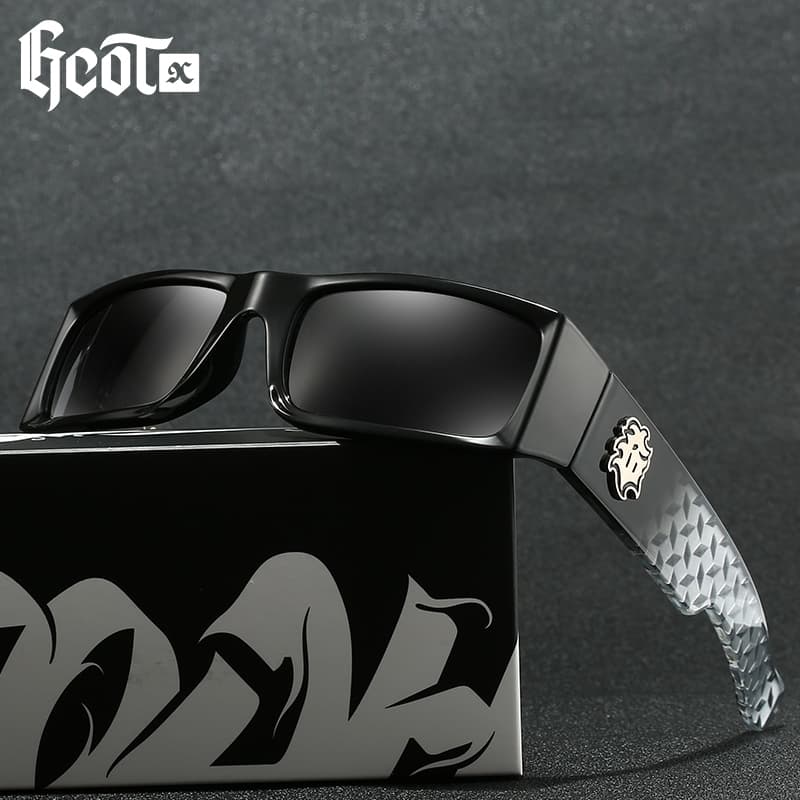 Gcotx Y2K West Coast แว่นกันแดดโพลาไรซ์ผู้ชายดีไซน์แบรนด์ รูปที่ 2