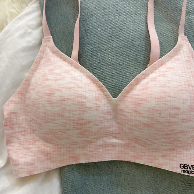 ไร้โครงฟองน้ำบางผ้านิ่มนุ่มลื่นเย็นใส่สบายแนบเนียนไปกับผิวSport Bra รูปที่ 6