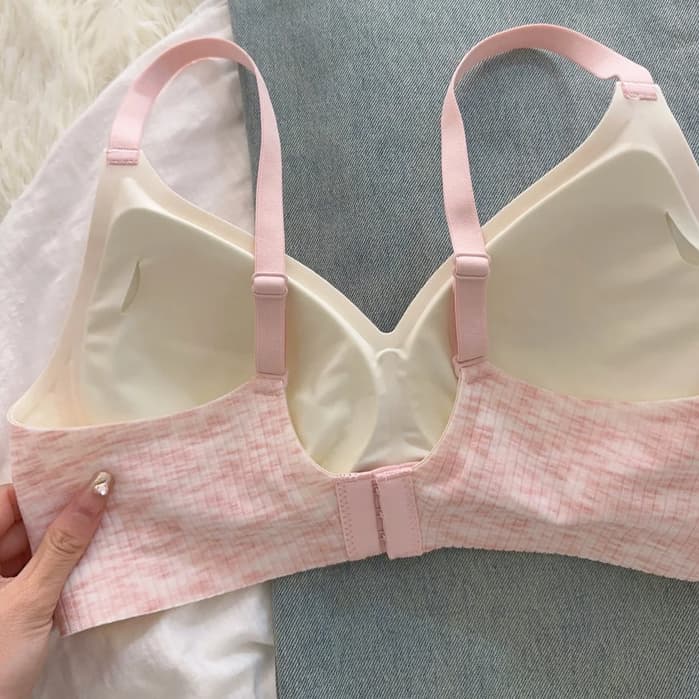 ไร้โครงฟองน้ำบางผ้านิ่มนุ่มลื่นเย็นใส่สบายแนบเนียนไปกับผิวSport Bra รูปที่ 7