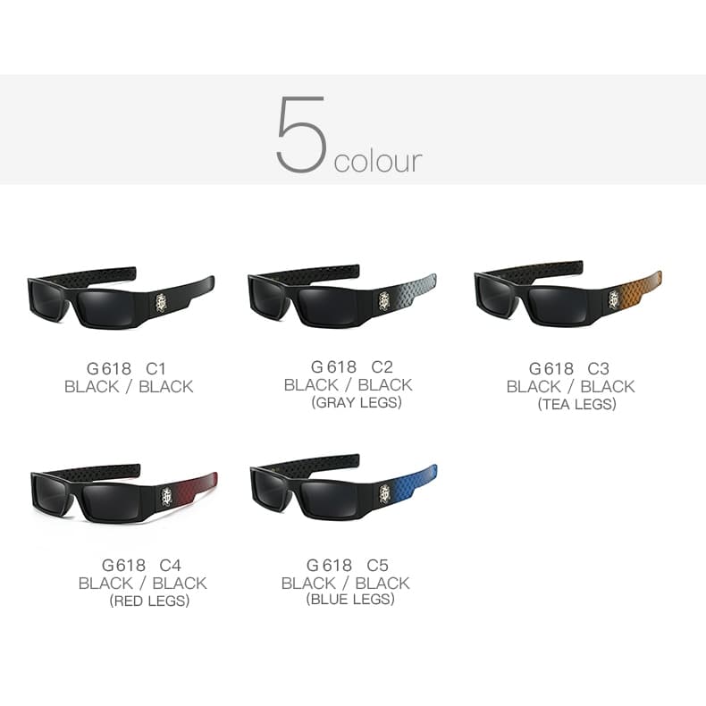Gcotx Y2K West Coast แว่นกันแดดโพลาไรซ์ผู้ชายดีไซน์แบรนด์ รูปที่ 6