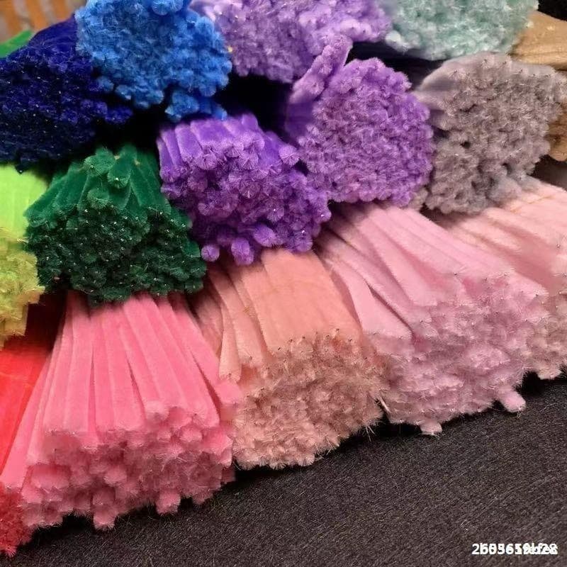 สินค้า ลวดกำมะหยี่ DIY แยกสี สร้างสรรค์งานประดิษฐ์ต่างๆ สำหรับงานฝีมือ สีสันสดใส สินค้าขายดี รูปที่ 2