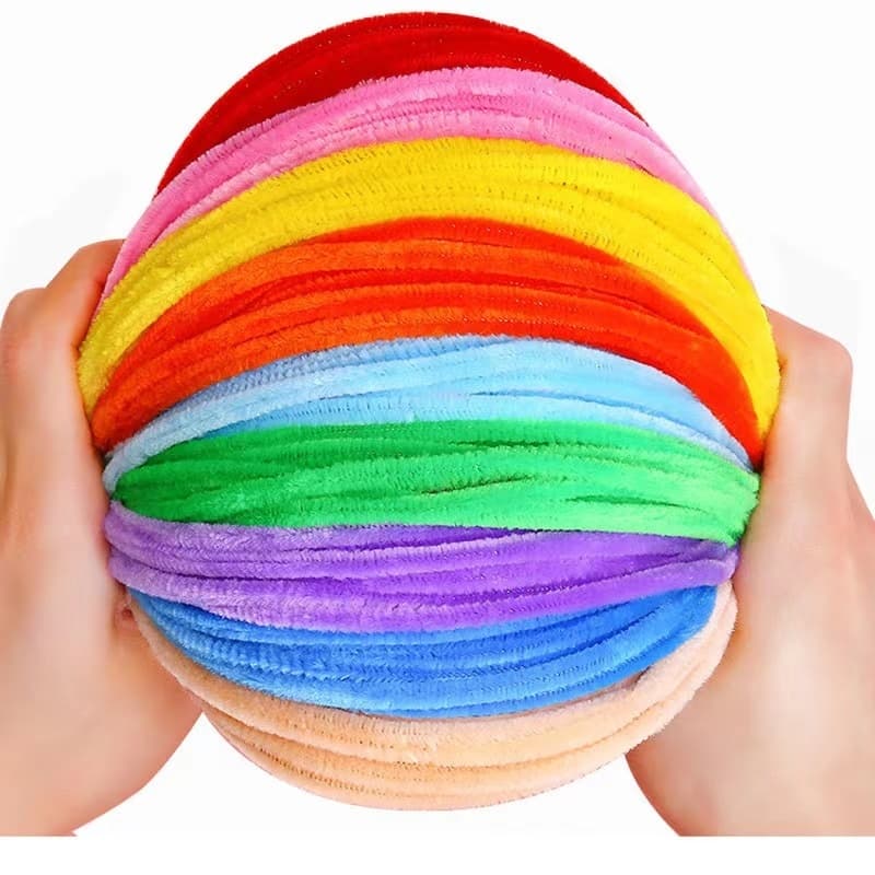 สินค้า ลวดกำมะหยี่ DIY แยกสี สร้างสรรค์งานประดิษฐ์ต่างๆ สำหรับงานฝีมือ สีสันสดใส สินค้าขายดี รูปที่ 8