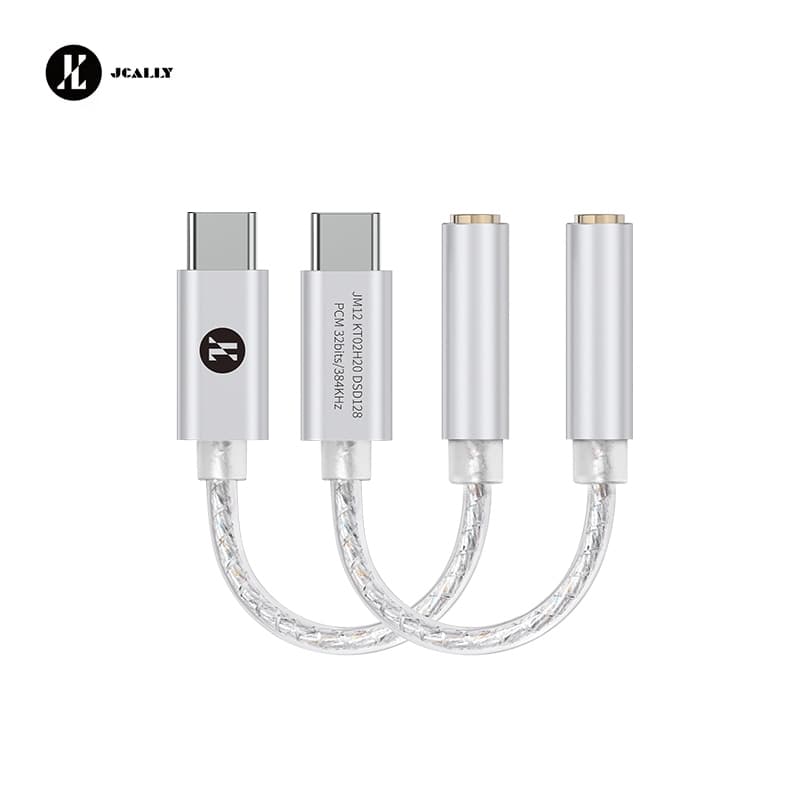 Jcally JM12 ชิปอะแดปเตอร์แปลงเสียงดิจิทัล ชุบเงิน KTO2H20 32bits/384KH DSD128 27.5mW@32Q รูปที่ 1