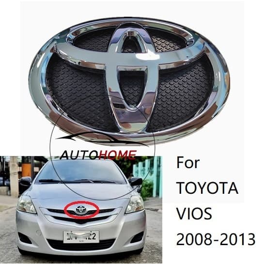 คุณภาพเดิมกันชนหน้าย่างโลโก้สําหรับ toyota VIOS NCP93 GEN2 2007 2008 0009 2010 2011 2012 2013 batman รูปที่ 1