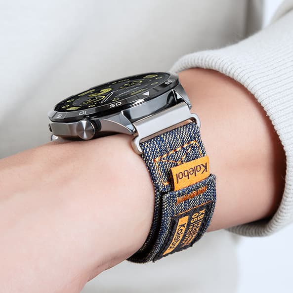 สายรัดข้อมือผ้าเดนิมขนาด 22 มม. เหมาะสําหรับนาฬิกา Huawei GT6/gt5/gt4/gt3/gt5pro/watch5/4PRO สาย Velcro กีฬา Breathable 20 มม.18 มม. รูปที่ 6
