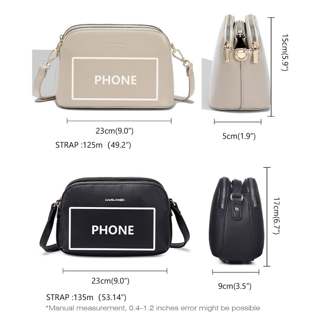 David Jones Paris 2025 Spring Summer New Collection Designer Women Crossbody Bags หนัง pu หญิง กระเป๋านุ่มและนุ่ม รูปที่ 5