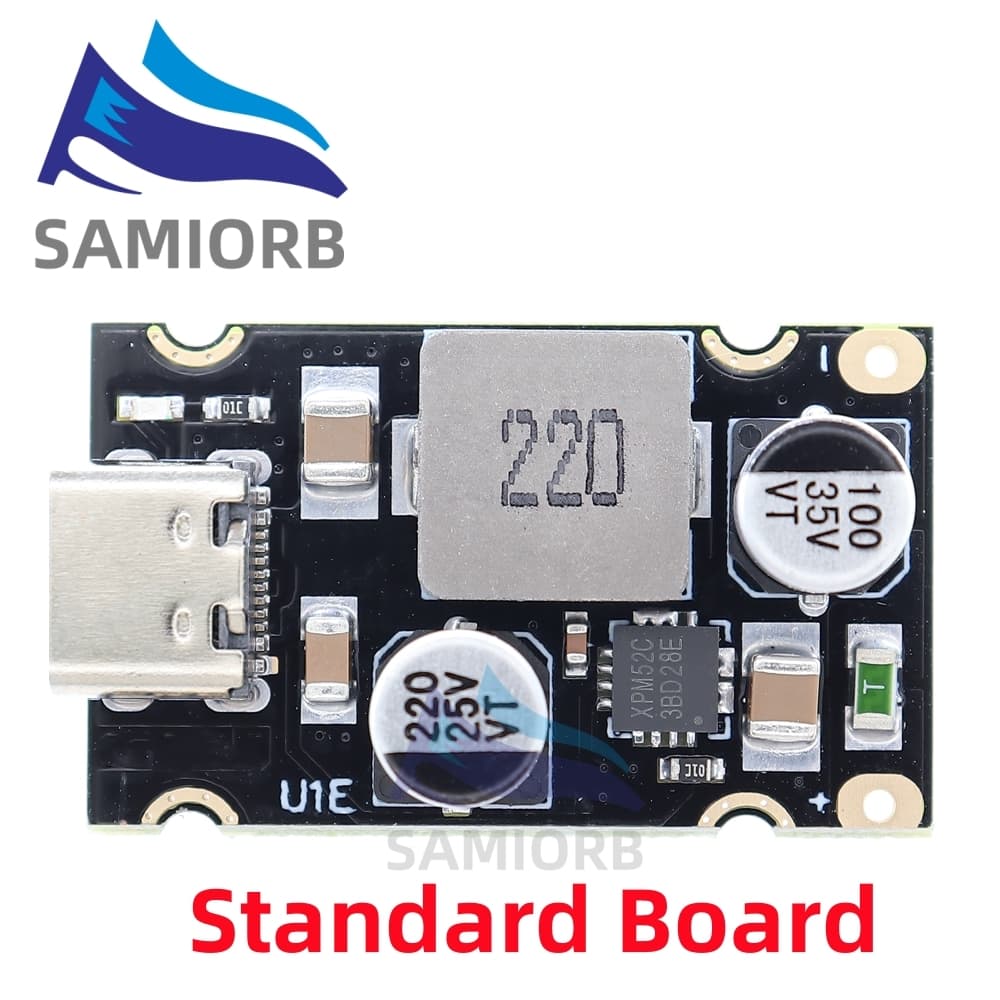 Samirob QC4.0 QC3.0 Type-C USB PD65W Fast Charging อะแดปเตอร์โมดูล DC8-32V 3.25A 65W ขั้นตอนลงโมดูลสําหรับ Huawei SCP/FCP Apple PD รูปที่ 5
