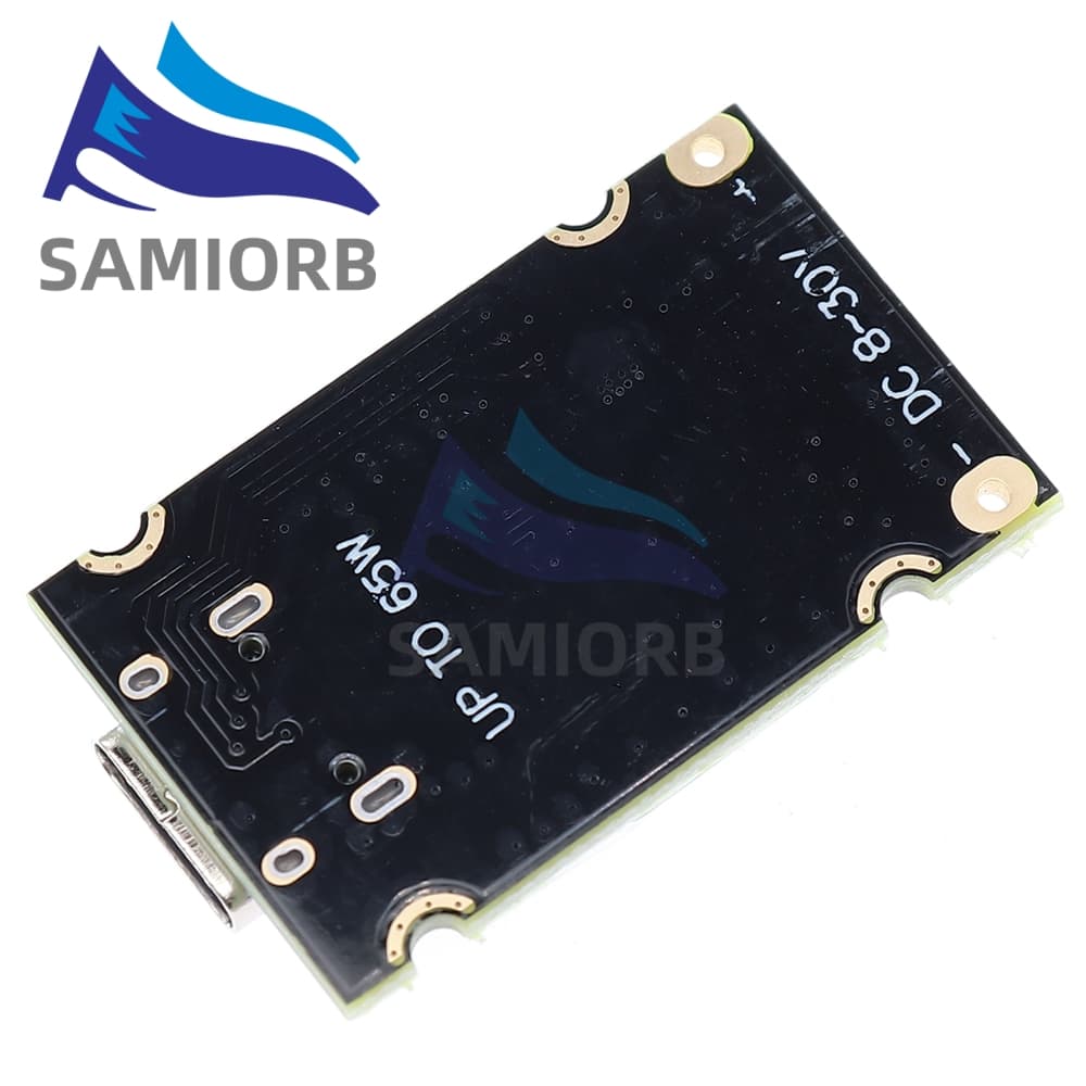 Samirob QC4.0 QC3.0 Type-C USB PD65W Fast Charging อะแดปเตอร์โมดูล DC8-32V 3.25A 65W ขั้นตอนลงโมดูลสําหรับ Huawei SCP/FCP Apple PD รูปที่ 7