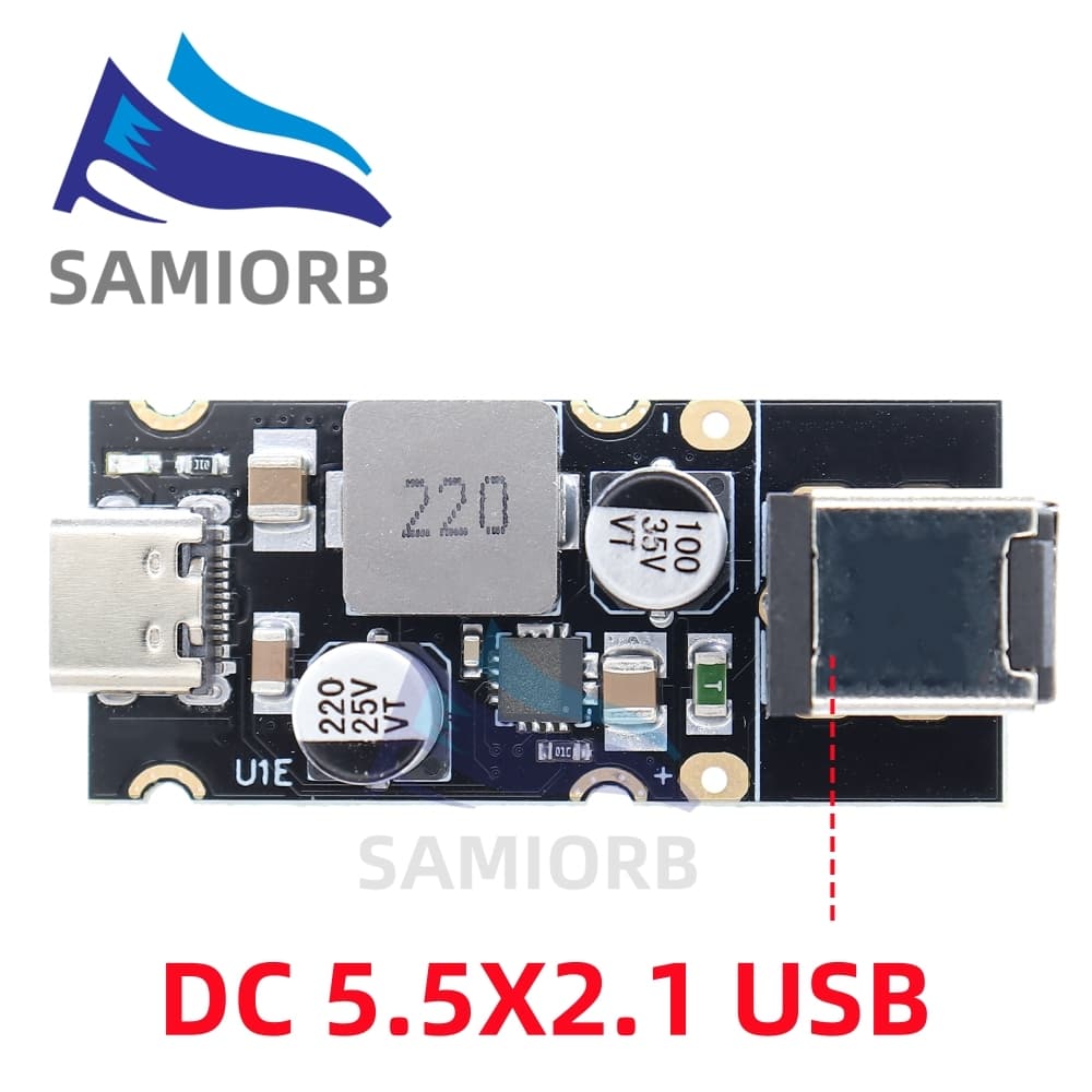 Samirob QC4.0 QC3.0 Type-C USB PD65W Fast Charging อะแดปเตอร์โมดูล DC8-32V 3.25A 65W ขั้นตอนลงโมดูลสําหรับ Huawei SCP/FCP Apple PD รูปที่ 4
