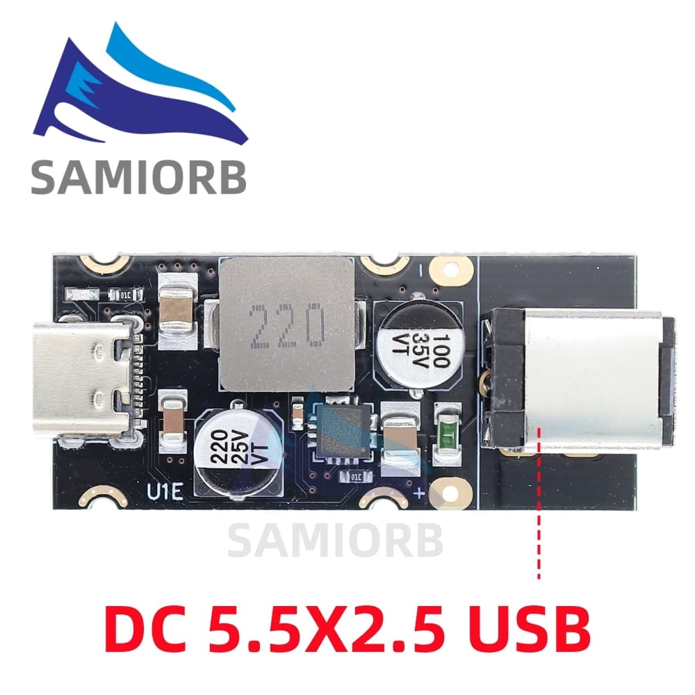 Samirob QC4.0 QC3.0 Type-C USB PD65W Fast Charging อะแดปเตอร์โมดูล DC8-32V 3.25A 65W ขั้นตอนลงโมดูลสําหรับ Huawei SCP/FCP Apple PD รูปที่ 3