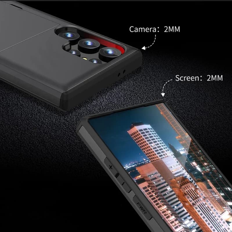 กรณีโทรศัพท์มือถือกันกระแทกพร้อมช่องเสียบการ์ด S26 Ultra S25 Ultra S25 Fe S24 Ultra S23 Ultra A16 A56 A55 รูปที่ 3