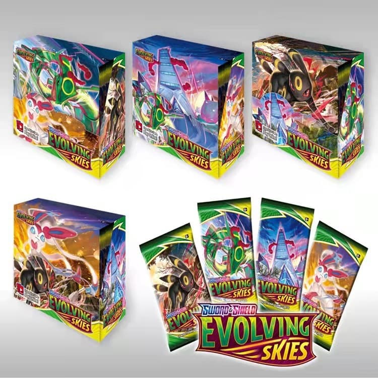 การ์ดโปเกมอน Sun & Moon Sword Shield Lost Thunder Dragon Majesty Trading Card Collection Booster Box Evolutions Pokémon TCG Card 1 แพ็ค รูปที่ 7