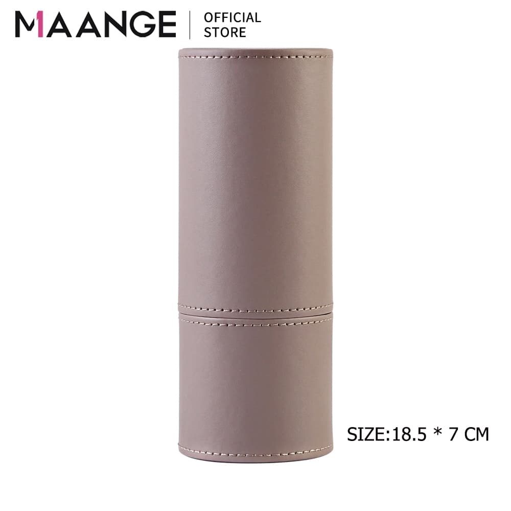 MAANGE หนัง pu กระบอกแปรงแต่งหน้า กันฝุ่น ที่เก็บแปรงแต่งหน้า มัลติฟังก์ชั่น กระเป๋าเครื่องสําอาง 0169 รูปที่ 3