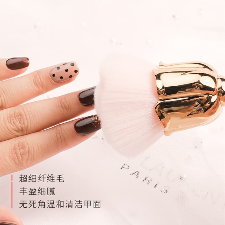 Rose Flower Blush Brush ขนแปรงนุ่ม สําหรับปัดแป้ง/ปัดฝุ่น/แต่งหน้า/เล็บ Foundation Make Up Brush เล็บผมนุ่ม รูปที่ 6
