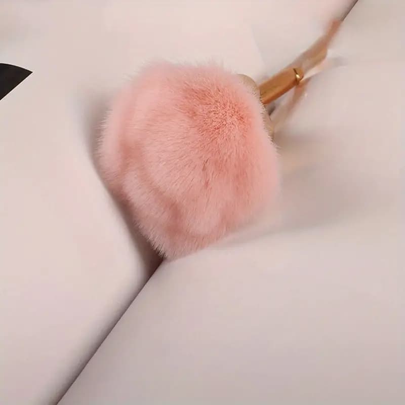 Rose Flower Blush Brush ขนแปรงนุ่ม สําหรับปัดแป้ง/ปัดฝุ่น/แต่งหน้า/เล็บ Foundation Make Up Brush เล็บผมนุ่ม รูปที่ 7