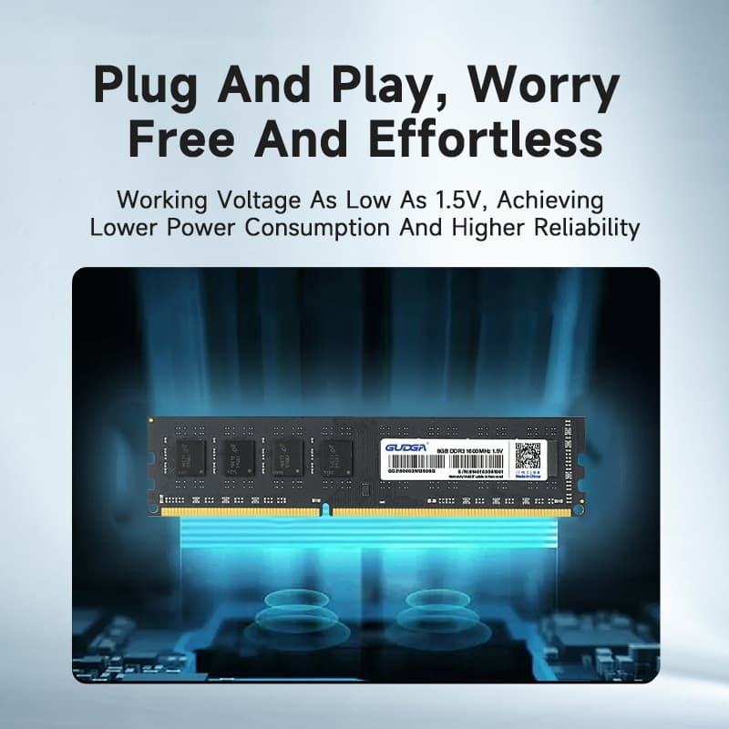 Gudga หน่วยความจํา RAM DDR3 PC 4GB 8GB 1600MHZ Sodimm 1.5V 260Pin สําหรับคอมพิวเตอร์ตั้งโต๊ะ รูปที่ 7
