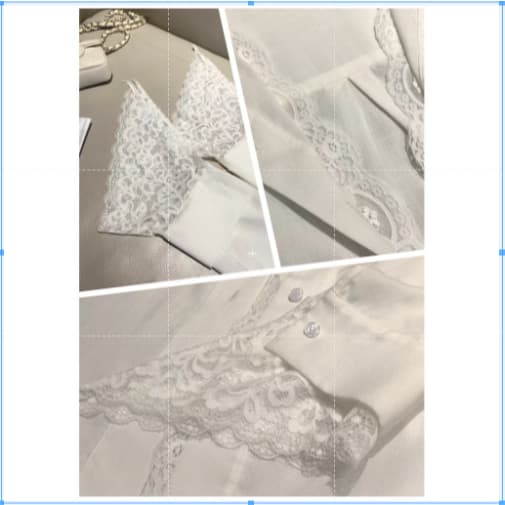 เสื้อเชิ้ตผ้าฝ้ายและผ้าลินินสีขาวคอวีปลอมสองชิ้นสำหรับผู้หญิงฤดูร้อนเสื้อกันแดดลูกไม้ยาวกลาง รูปที่ 4