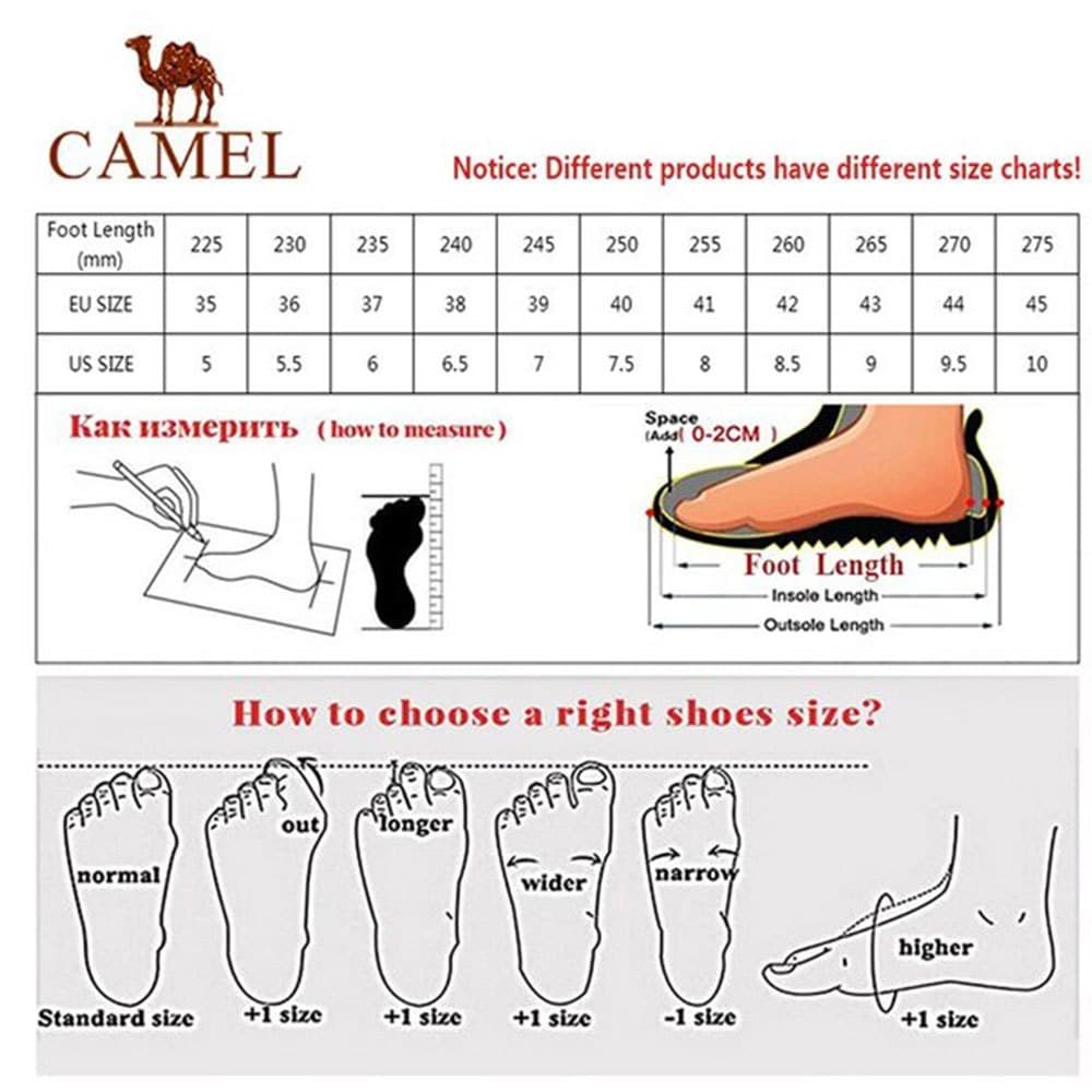 Camel Jogging Shoes All-terrain Grip Wear-proof Cushioned Casual Sports Shoes for Men รูปที่ 9