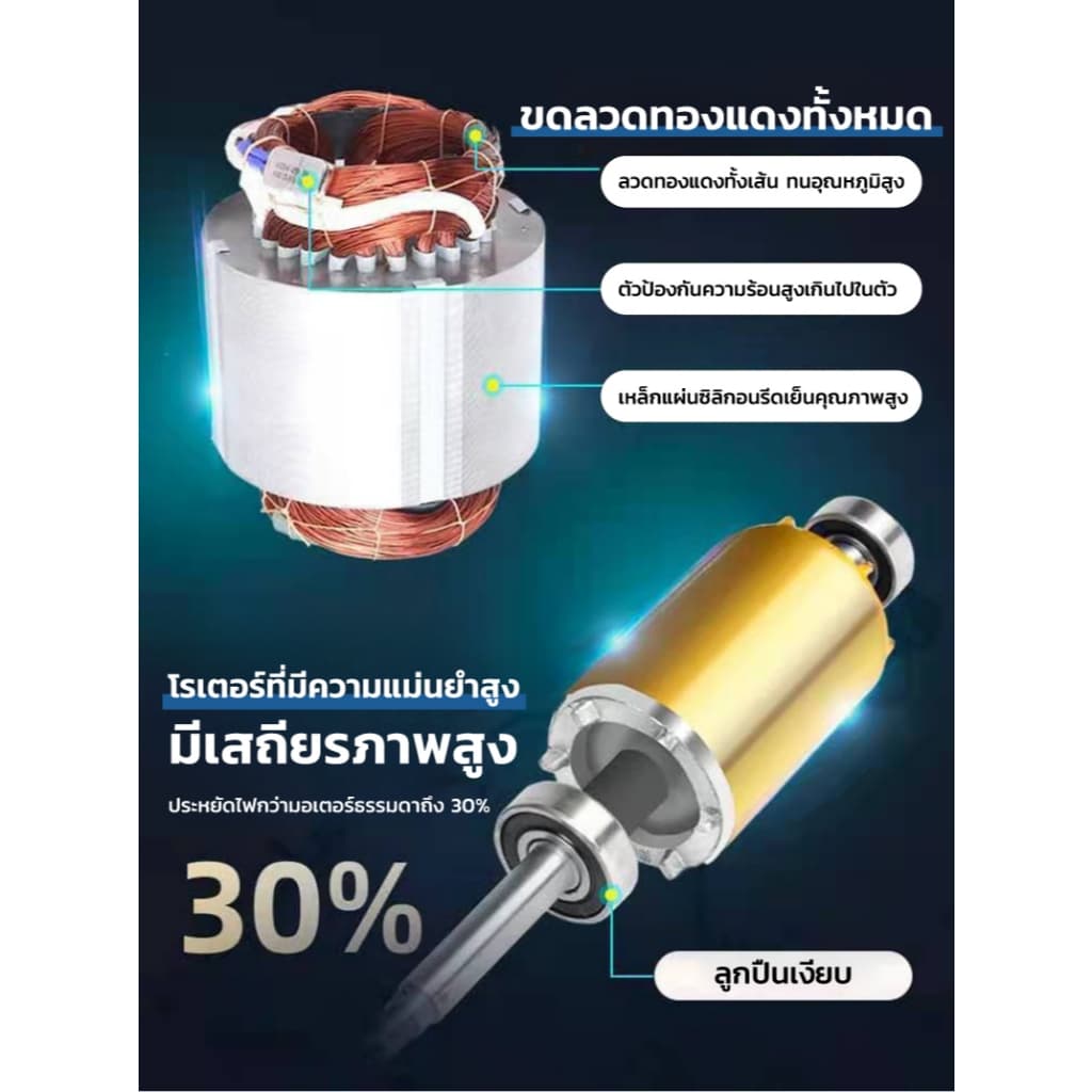 DEKEE เครื่องเติมอากาศบ่อปลา 1500W อัตโนมัติ เติมออกซิเจน ลอยน้ํา สําหรับบ่อปลา น้ําพุ รูปที่ 4