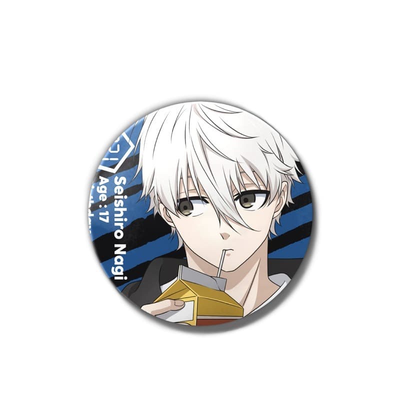 อะนิเมะ BLUE LOCK Isagi Yoichi Chigiri Hyoma Tinplate ป้ายโลหะ Pin อะนิเมะอุปกรณ์ต่อพ่วงของขวัญสะสม รูปที่ 2