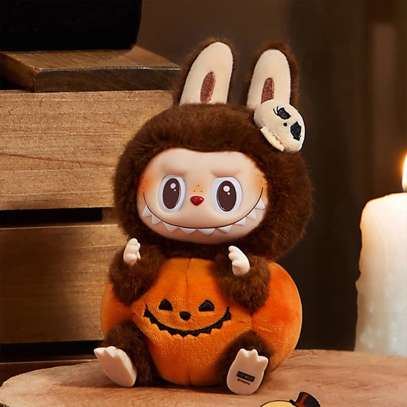 Pop MART Happy Halloween Party Series-Sitting Pumpkin Vinyl Plush Pendant รูปที่ 3