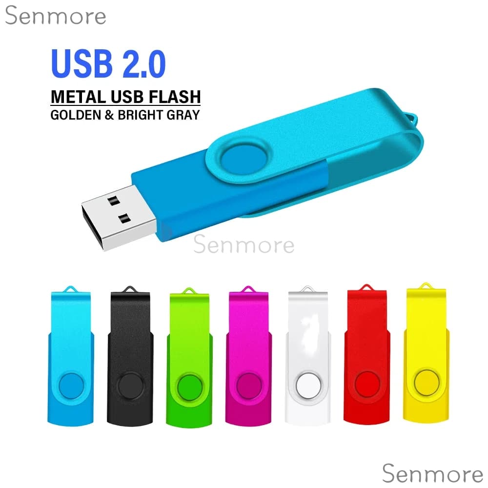 แฟลชไดรฟ์ USB ความจุสูงโลหะ 4GB 8GB 16GB 32GB 64GB 128GB 2.0 แท่งหน่วยความจําแบบพกพาหลายสี รูปที่ 4