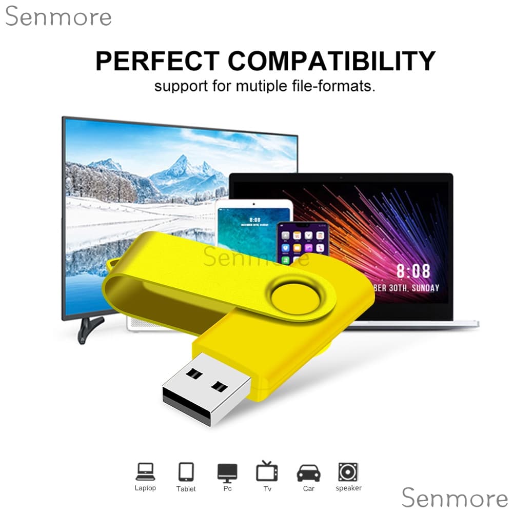แฟลชไดรฟ์ USB ความจุสูงโลหะ 4GB 8GB 16GB 32GB 64GB 128GB 2.0 แท่งหน่วยความจําแบบพกพาหลายสี รูปที่ 2
