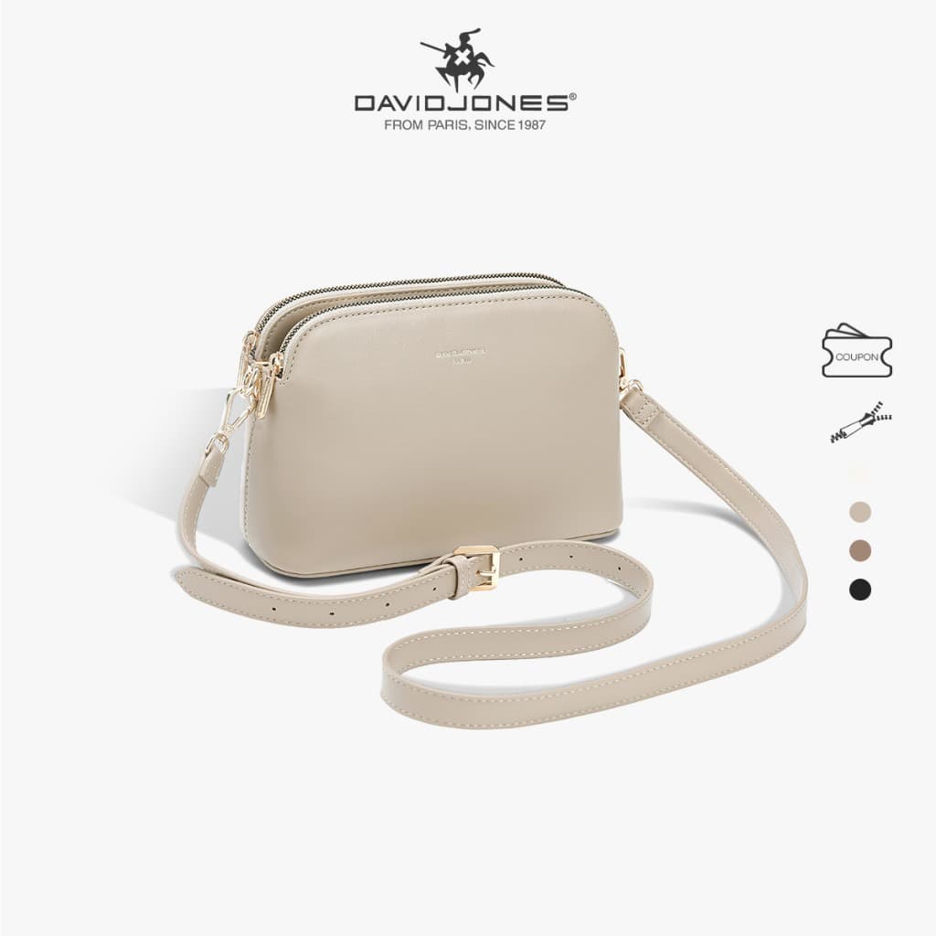 David Jones Paris 2025 Spring Summer New Collection Designer Women Crossbody Bags หนัง pu หญิง กระเป๋านุ่มและนุ่ม รูปที่ 1
