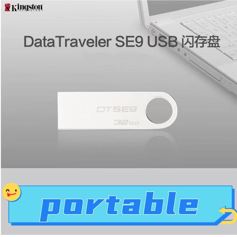 Kingston USB 2.0 แฟลชไดรฟ์โลหะ 1GB 2GB 4GB 8GB 16GB 32GB 64GB 128GB 1TB ความจุขนาดใหญ่แบบพกพา รูปที่ 4