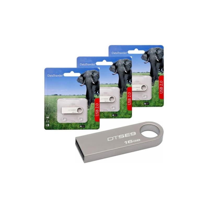 Kingston USB 2.0 แฟลชไดรฟ์โลหะ 1GB 2GB 4GB 8GB 16GB 32GB 64GB 128GB 1TB ความจุขนาดใหญ่แบบพกพา รูปที่ 3