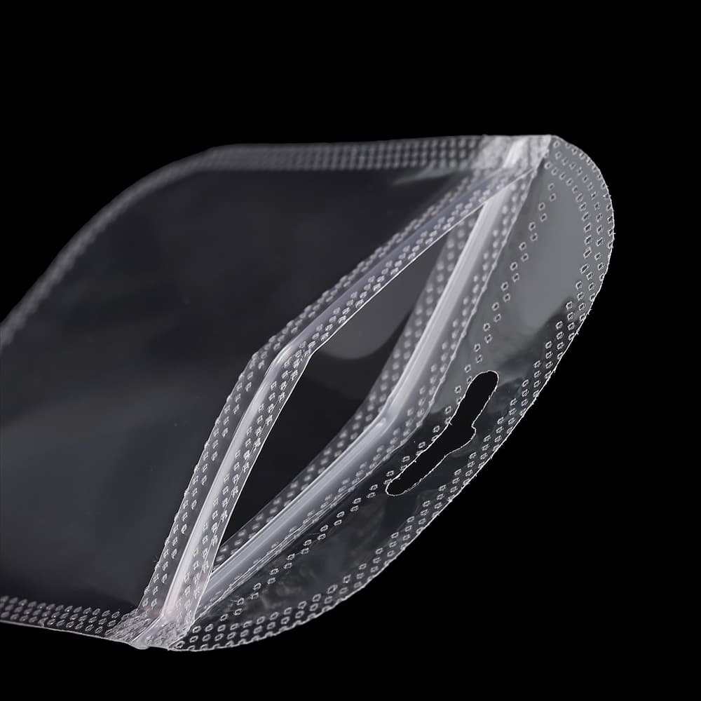 St. kunkka 50PCS โปร่งใส ถุงพลาสติก Ziplock ถุงพลาสติก PVC ถุงซีลพลาสติกพร้อมรูแขวนสําหรับบรรจุภัณฑ์ของขวัญถุงห่อของขวัญ รูปที่ 6