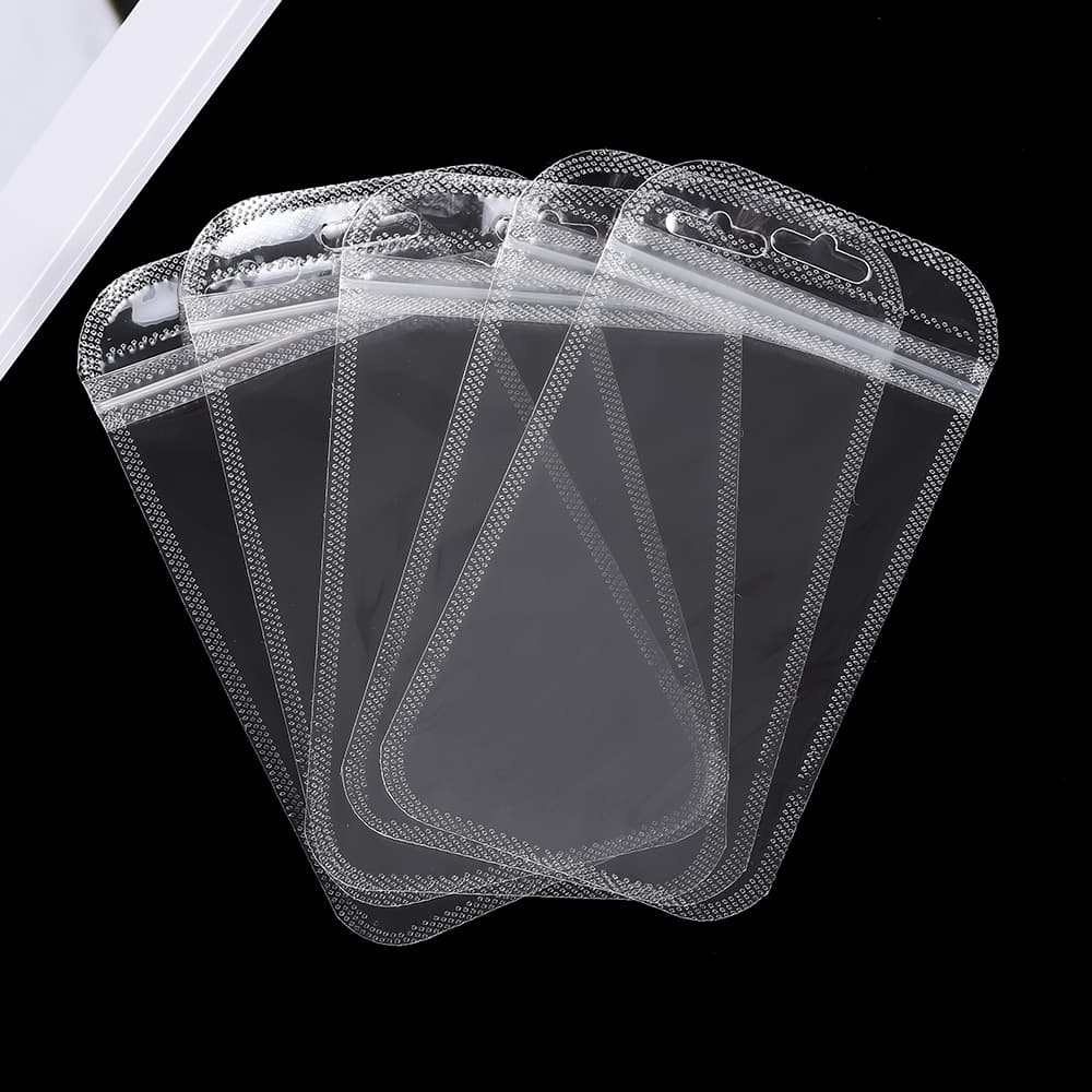 St. kunkka 50PCS โปร่งใส ถุงพลาสติก Ziplock ถุงพลาสติก PVC ถุงซีลพลาสติกพร้อมรูแขวนสําหรับบรรจุภัณฑ์ของขวัญถุงห่อของขวัญ รูปที่ 9