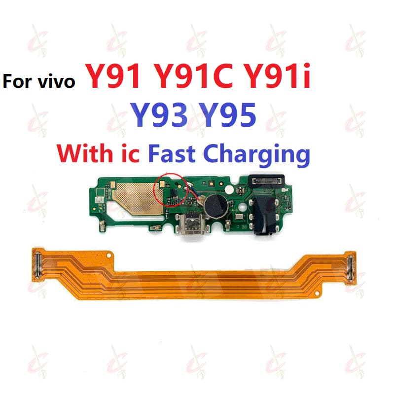 แพรตูดชาร์จ ตูดชาร์จ สําหรับ VIVO Y91C Y93 Y91 Y91i Y95 แพรต่อจอ 1807 1814 1815 1816 1817 1820 1818 รูปที่ 1