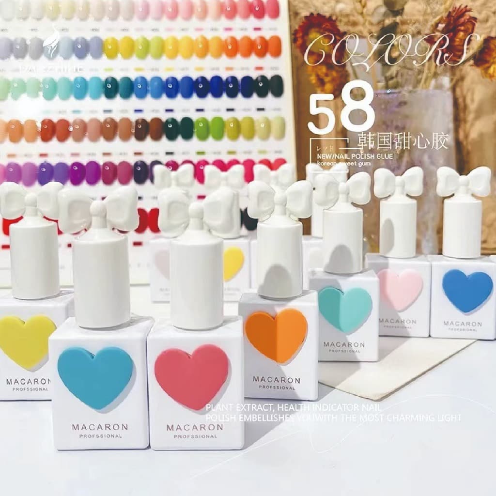 58สี ฟรีชาร์ตสี เบส ท๊อป สีเจล15ml. Sansu 3.0 รุ่น MACARON สีเจลฝาโบว์ สีเจล ยกเซต เซตสีเจล สีแฟลชสีเจล รูปที่ 4