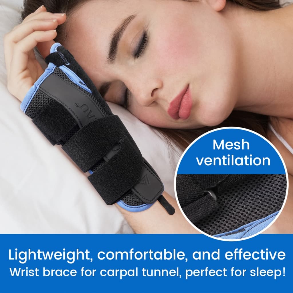 VELPEAU สายรัดข้อมือ Thumb Spica Splint Support สําหรับ Tenosynovitis ของ De Quervain, Carpal Tunnel Syndrorm, โคลงสําหรับโรคข้ออักเสบ, แพลง, กีฬาการบาดเจ็บบรรเทาอาการปวด รูปที่ 7