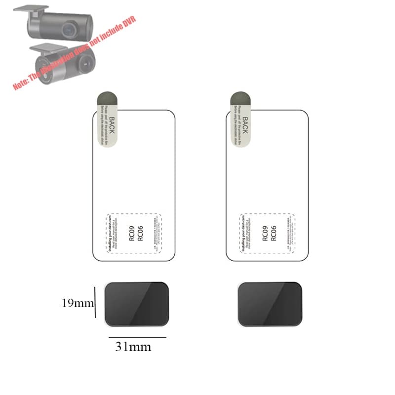 แพ็คเกจ 2 ชุด สําหรับ 70MAI YI A200 1S/M300 A800 A400 Pro/D02/Lite/D08 A500S RC06 M500 3M สติกเกอร์ไฟฟ้าสถิตทนความร้อน 3M ตัวยึดกาวสําหรับ Dashcam 70 mai รูปที่ 7