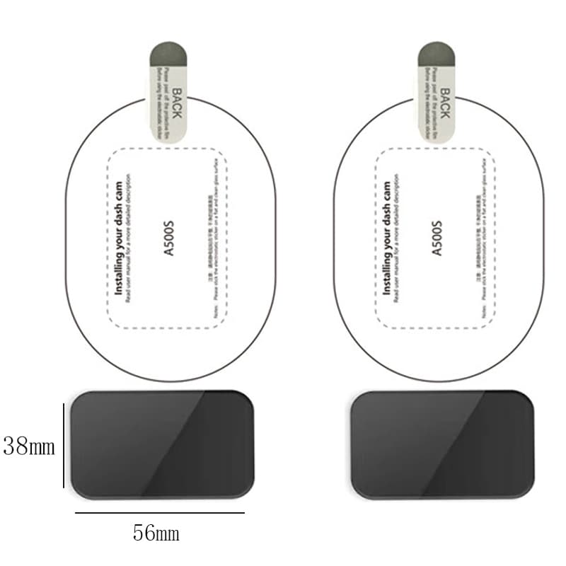 แพ็คเกจ 2 ชุด สําหรับ 70MAI YI A200 1S/M300 A800 A400 Pro/D02/Lite/D08 A500S RC06 M500 3M สติกเกอร์ไฟฟ้าสถิตทนความร้อน 3M ตัวยึดกาวสําหรับ Dashcam 70 mai รูปที่ 3