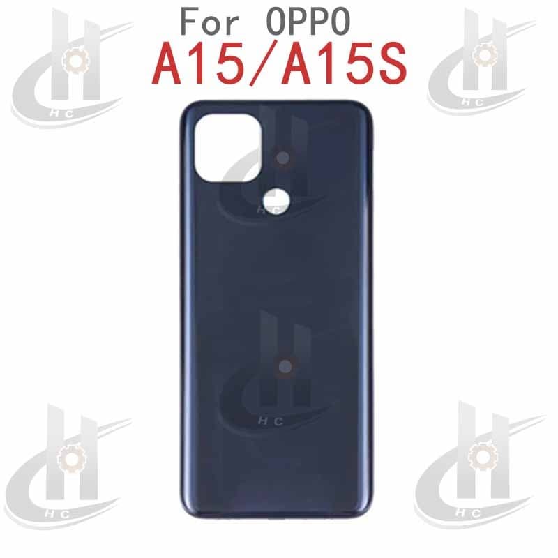 สําหรับ OPPO A15 A15S แบตเตอรี่ฝาหลังกรอบกลาง + ปุ่ม + กรอบด้านหน้า LCD + เลนส์กรอบกล้อง รูปที่ 6