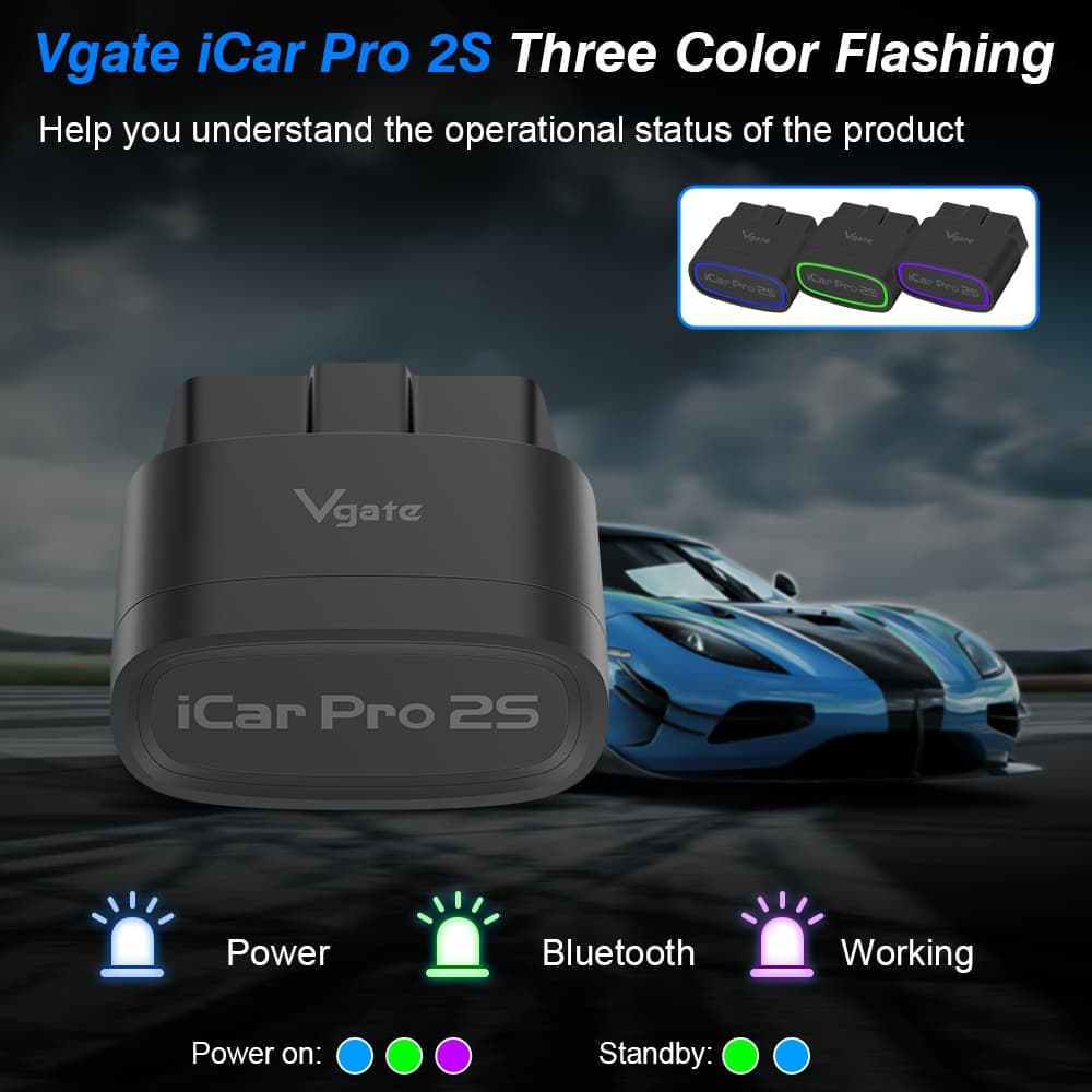 Vgate iCar Pro 2S OBD2 สแกนเนอร์รถยนต์ สําหรับ BYD/Tesla/GWM บลูทูธ 5.2 รองรับ iOS/Android ตรวจเช็กเครื่องยนต์ BMW เครื่องมือ PK ELM327 รูปที่ 9