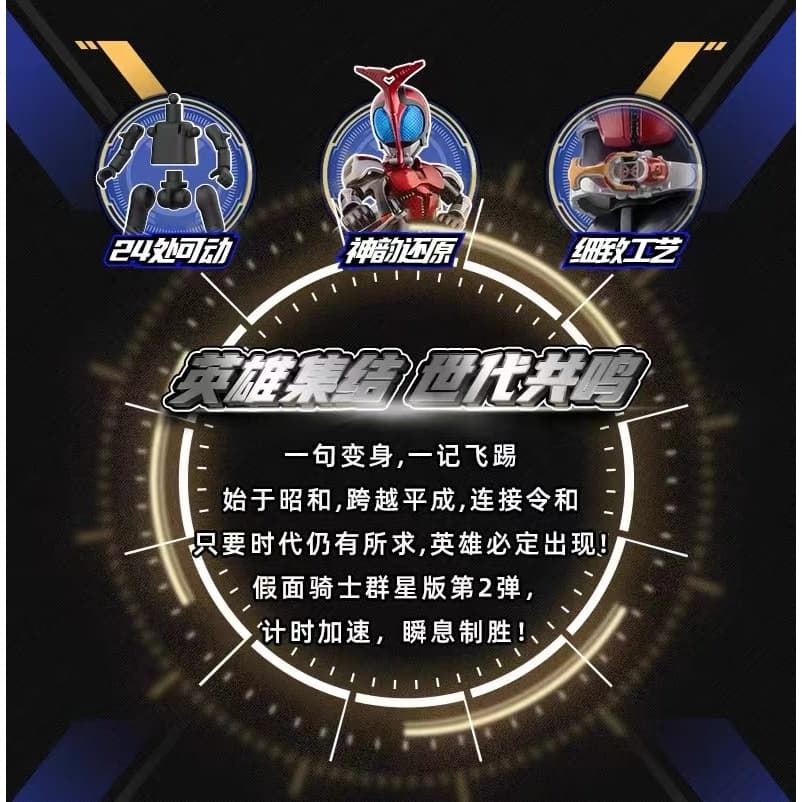 ▲ก.ค.▲ ของแท้ Bruco Building Blokees ตัวเลข - BLOKS KAMENRIDER EPOCH Vol.2 Galaxy รุ่น Accel World อะนิเมะของเล่นเด็กของขวัญ รูปที่ 2