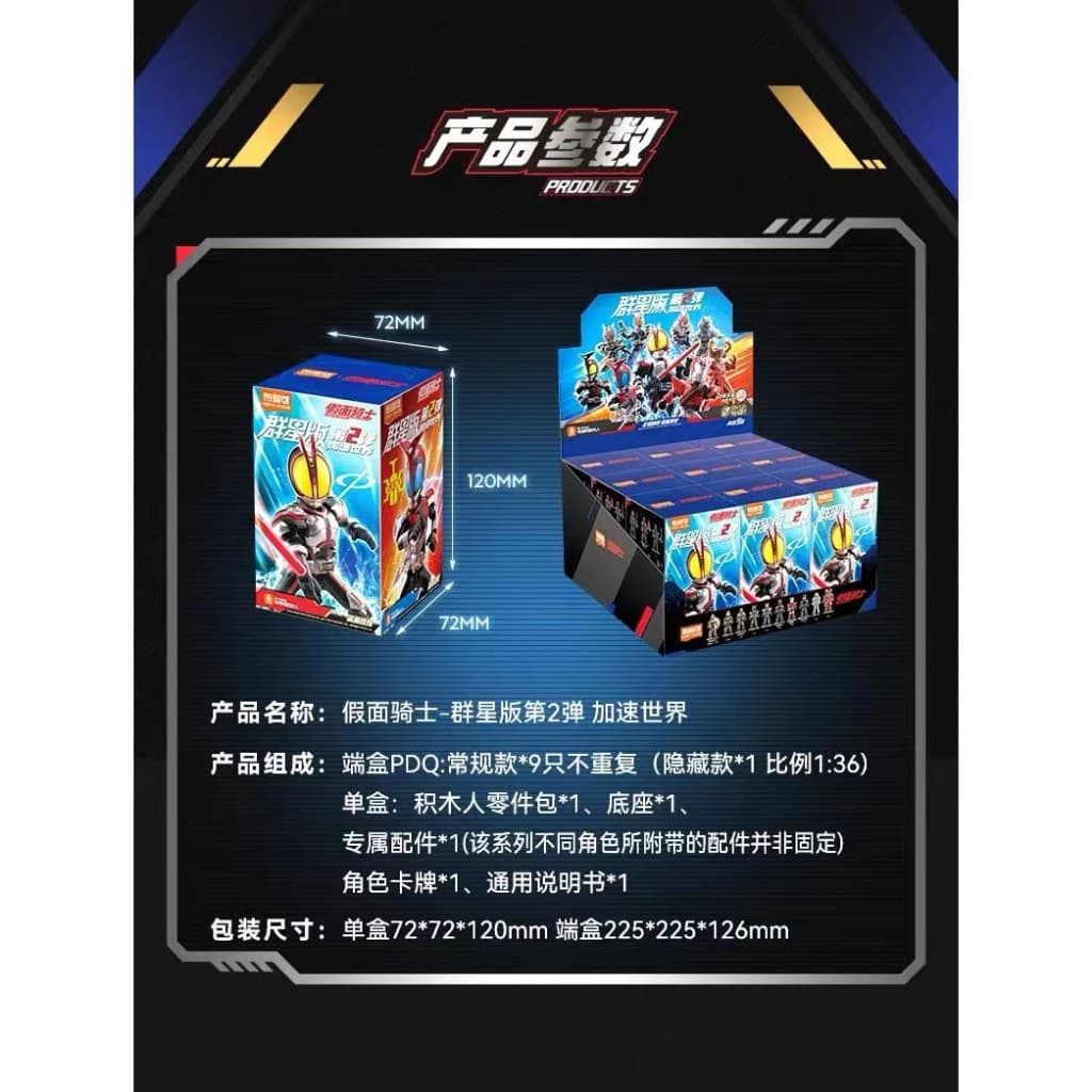 ▲ก.ค.▲ ของแท้ Bruco Building Blokees ตัวเลข - BLOKS KAMENRIDER EPOCH Vol.2 Galaxy รุ่น Accel World อะนิเมะของเล่นเด็กของขวัญ รูปที่ 9