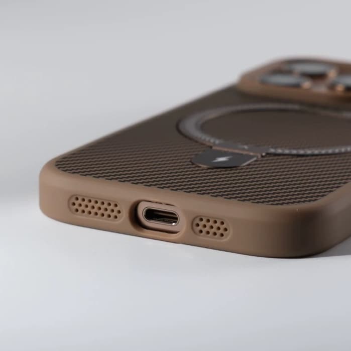 【Matte acrylic hard case/Invisible bracket/Brown】เคส compatible for iphone 11 12 13 14 15 16 pro max case รูปที่ 7